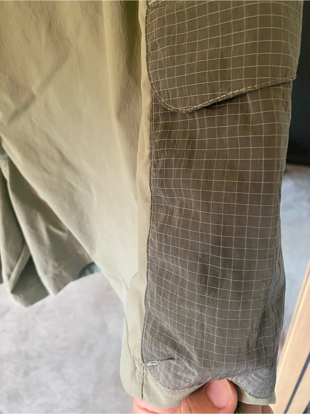 Womens Lululemon Detours Welcome Olive Green Active Shorts with Neon Accents